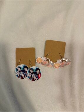 Golden Girls Themed Earrings - New, still in original packaging